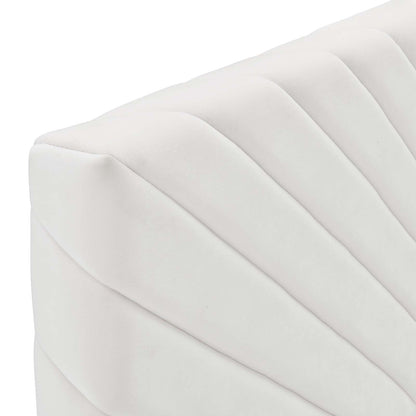 Alyson Angular Channel Tufted Performance Velvet Full / Queen Headboard by Modway