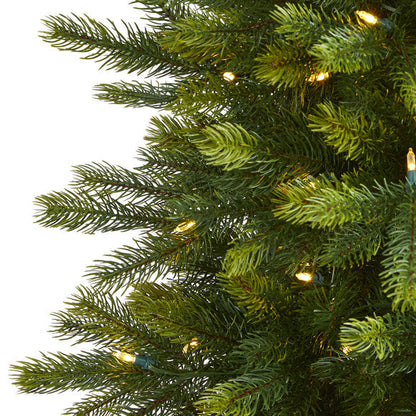 6' Manchester Fir Artificial Christmas Tree in Decorative Planter