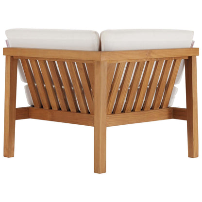 Bayport 3-Piece Outdoor Patio Teak Wood Sectional Sofa Set by Modway