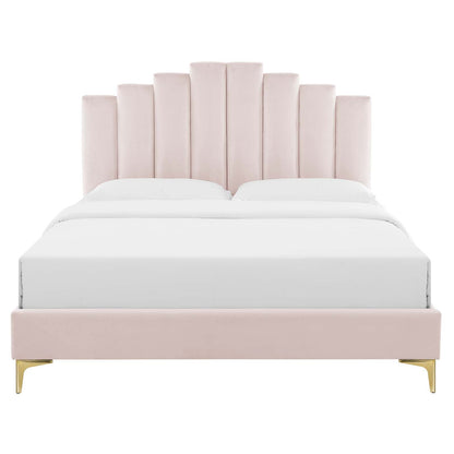 Elise Performance Velvet King Platform Bed by Modway