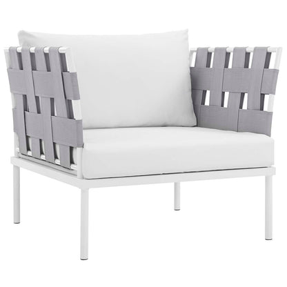 Harmony 5Piece Outdoor Patio Aluminum Sectional Sofa Set by Modway