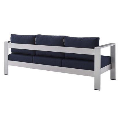 Shore Sunbrella¨ Fabric Aluminum Outdoor Patio Sofa by Modway