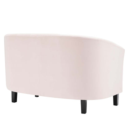 Prospect Channel Tufted Performance Velvet Loveseat by Modway