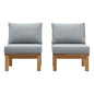 Marina 2 Piece Outdoor Patio Teak Set by Modway