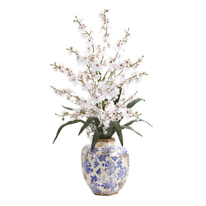 28" Dancing Lady Orchid Artificial Arrangement in Decorative Vase