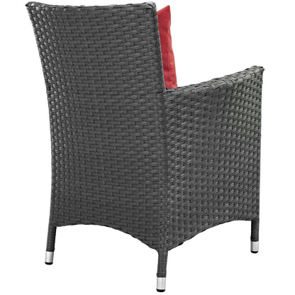 Sojourn 4 Piece Outdoor Patio Sunbrella¨ Dining Set by Modway