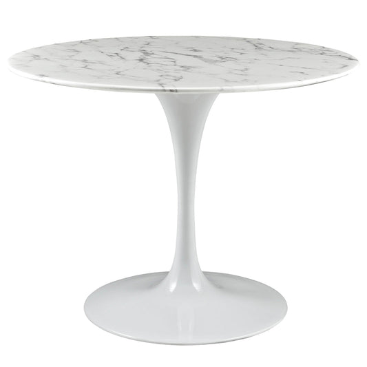Lippa 40" Round Faux Marble Dining Table by Modway
