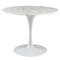 Lippa 40" Round Faux Marble Dining Table by Modway