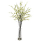 Cherry Blossoms w/Vase Silk Flower Arrangement