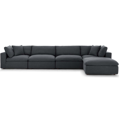 Commix 5 Piece Down Filled Overstuffed Sectional Sofa Set by Modway