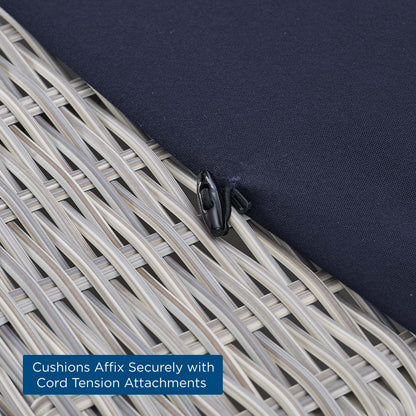 Conway Sunbrella¨ Outdoor Patio Wicker Rattan Ottoman by Modway