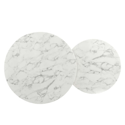 Ravenna Artificial Marble Nesting Coffee Table by Modway
