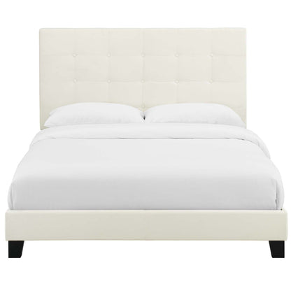 Melanie Tufted Button Upholstered Performance Velvet Queen Platform Bed by Modway