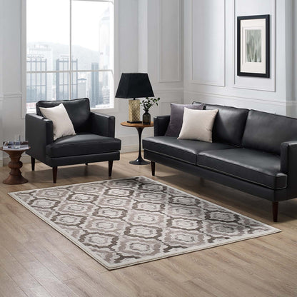 Kalinda Rustic Vintage Moroccan Trellis 8x10 Area Rug by Modway