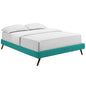 Loryn Fabric Queen Bed Frame with Round Splayed Legs by Modway