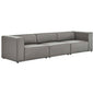 Mingle 3-Piece Vegan Leather Sectional Sofa by Modway