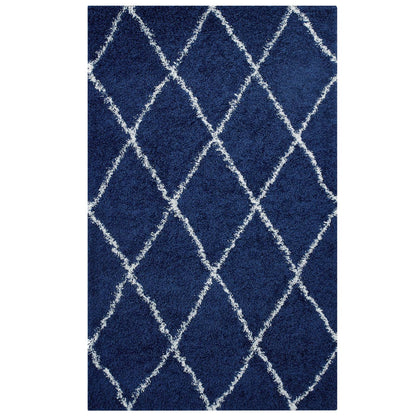 Toryn Diamond Lattice 5x8 Shag Area Rug by Modway