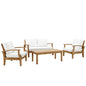 Marina 4 Piece Outdoor Patio Teak Set by Modway
