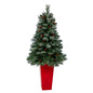 55' Snowed French Alps Mountain Pine Artificial Christmas Tree w/ 237 Bendable