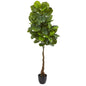 64"  Fiddle Leaf Artificial Tree (Real Touch)