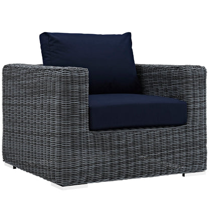 Summon 3 Piece Outdoor Patio Sunbrella¨ Sectional Set by Modway