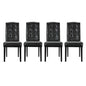Perdure Vinyl Dining Chairs Set of 4 by Modway