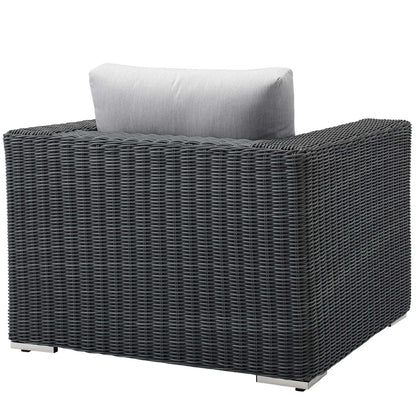 Summon Outdoor Patio Fabric Sunbrella¨ Armchair by Modway