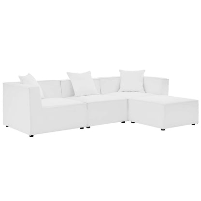 Saybrook 4-Piece Outdoor Patio Upholstered Sectional Sofa by Modway