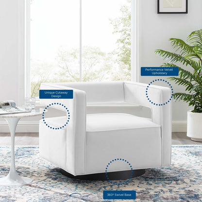 Booth Performance Velvet Performance Velvet Swivel Armchair by Modway