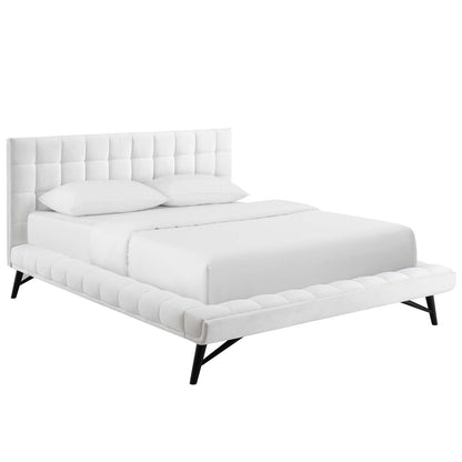 Julia Biscuit Tufted Performance Velvet Queen Platform Bed by Modway