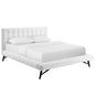 Julia Biscuit Tufted Performance Velvet Queen Platform Bed by Modway