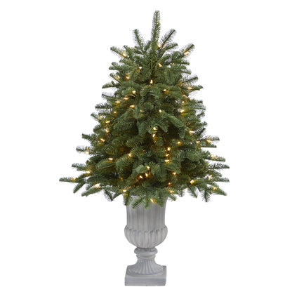 3.5' South Carolina Spruce Artificial Christmas Tree w/ 100 White Warm Light