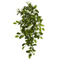 19" Mixed Stephanotis & Ivy Hanging Artificial Plant (Set of 4)