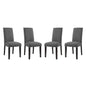 Parcel Fabric Dining Side Chair Set of 4 by Modway