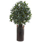 31"  Olive with Berries Artificial Plant in Decorative Canister