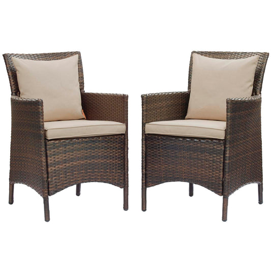Conduit Outdoor Patio Dining Armchair Set of 2