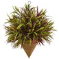 29" Autumn Grass Hanging Basket Artificial Plant