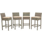 Conduit Outdoor Patio Wicker Rattan Bar Stool Set of 4 by Modway