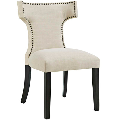 Curve Fabric Dining Side Chair Set of 2 by Modway