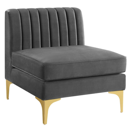 Triumph 4-Piece Channel Tufted Performance Velvet Sectional Sofa by Modway