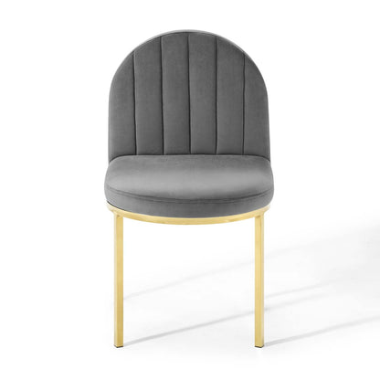 Isla Performance Velvet Dining Side Chair Set of 2 by Modway