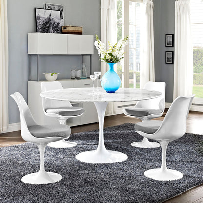 Lippa 54" Round Faux Marble Dining Table by Modway