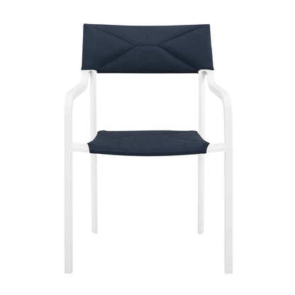Raleigh Stackable Outdoor Patio Aluminum Dining Armchair by Modway