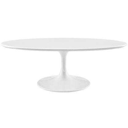 Lippa 48" Oval-Shaped Wood Coffee Table by Modway