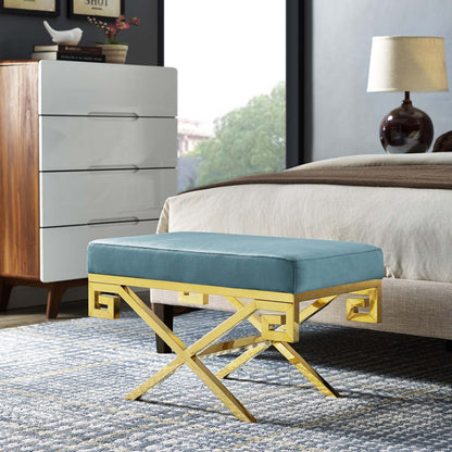 Rove Velvet Performance Velvet Bench by Modway