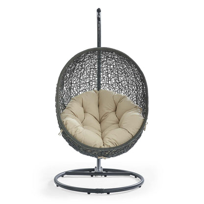 Hide Outdoor Patio Sunbrella¨ Swing Chair With Stand by Modway