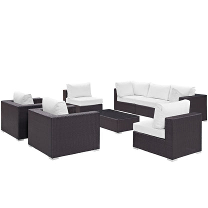 Convene 8 Piece Outdoor Patio Sectional Set by Modway