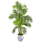 58"  Areca Palm Artificial Tree in Floral Planter