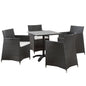 Junction 5 Piece Outdoor Patio Dining Set by Modway