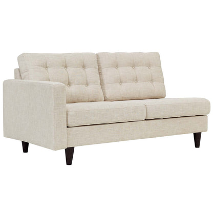 Empress Left-Facing Upholstered Fabric Loveseat by Modway